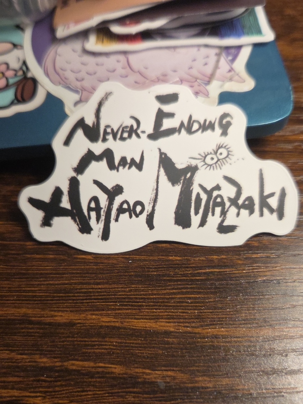 Hayao Miyazaki "Never-Ending Man" White Decorative Wall Sticker
